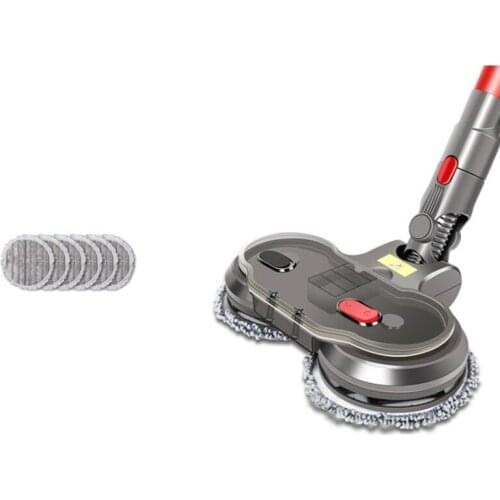 HOT！-1Set Electric Wet Dry Mopping Head for Dyson V7 V8 V10 V11 Replaceable Parts with Water Tank Mop Head Mop Pads