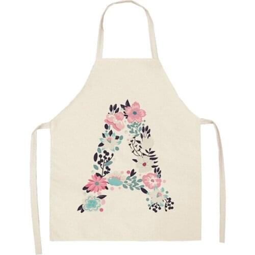 Flower letter pattern master apron kitchen apron women Apron for kitchen aprons kitchen accessories aprons for women kids apron