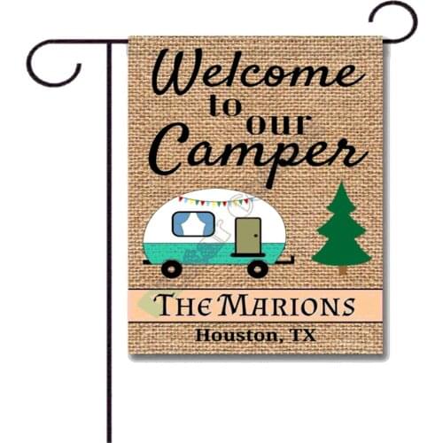 Garden Outdoor Flag Camping Personalized Campers 3D Full Printed Garden Flags Hanging House Decoration Double-sided Printing 02