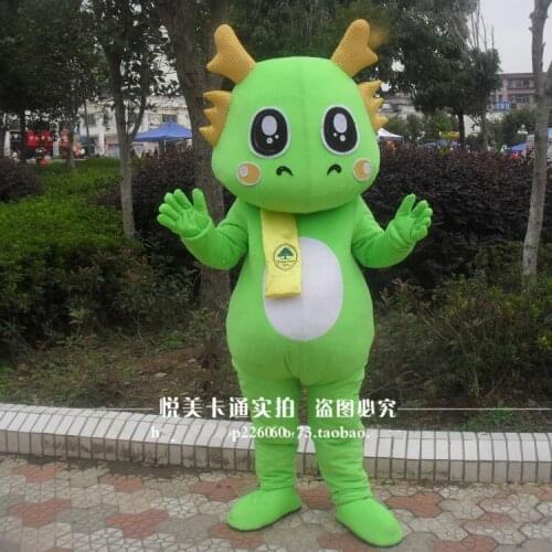 Green Dragon Mascot Costume for Adults Hot Sell Party Costumes Carnival Costumes Fancy Dress Costumes