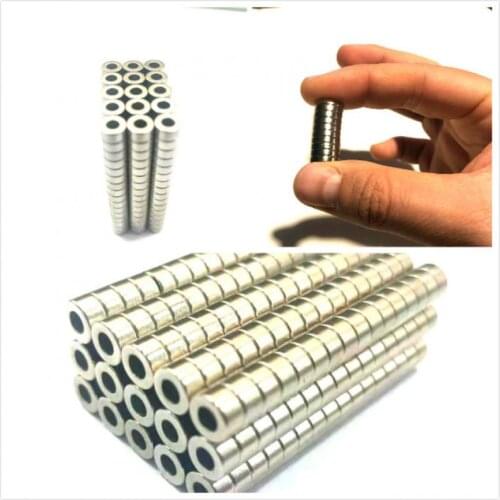 50 Pcs 6x3-3 Round NdFeB Neodymium Magnet Super Powerful Small imanes Permanent Magnetic Disc 6 x 3 Hole 3mm