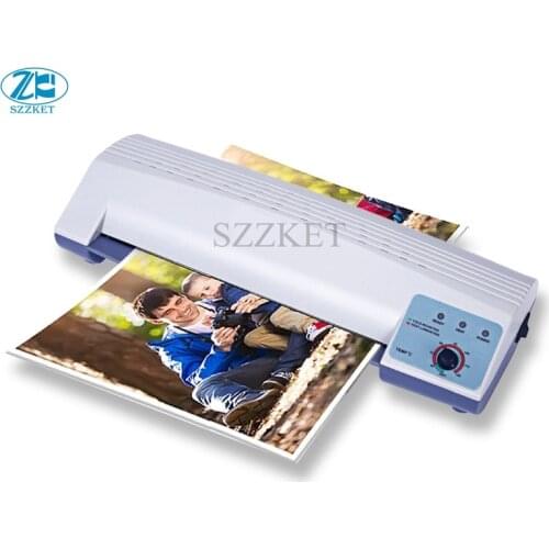 A4 laminating machine Adjustable temperature laminator file photo home A4 film machine English Cold thermoplastic MQ230 MQ-230