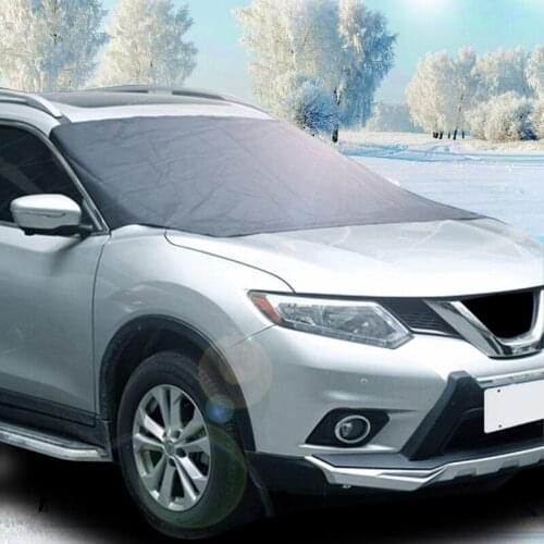 Ice Snow Frost Protector Windshield Silver Black Cover Car Magnet Windshield Cover Snow Cover Sunshade