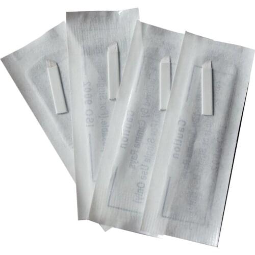 Microblde needle 100 Pcs 19 pin Sterilized Stainless Steel 3D tattoo Embroidery Eyebrow Permanent Makeup Needles Blade Hot Sale