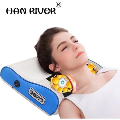 Cervical vertebra massager neck multi-function waist shoulder back whole body knead electric pillow household