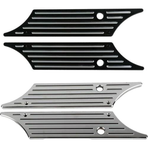 Motorcycle Hard Saddlebag Latch Cover Face For Harley Touring Street Glide Road King 93-13