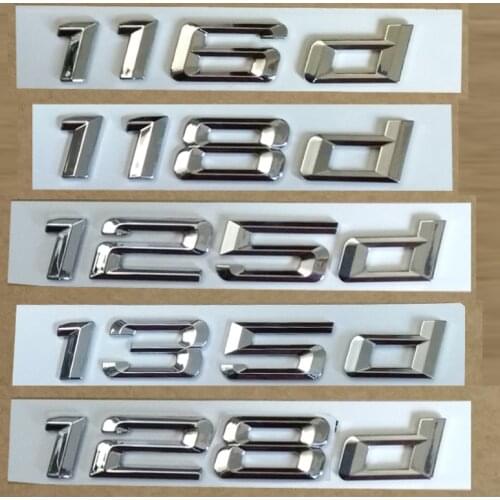 NEW M Power M performance 116d 118d 120d 125d 128d car rear emblem sticker for BMW 1series M1 E77 E87 F20
