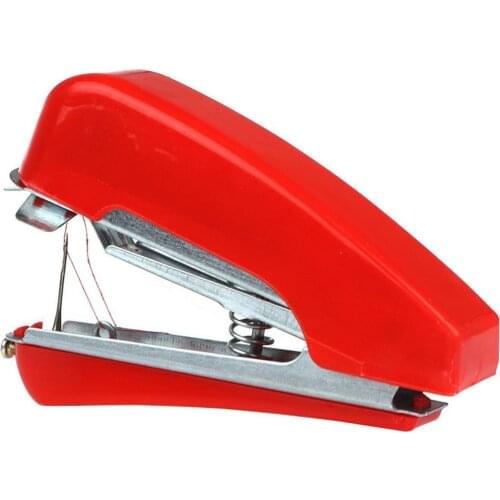 Portable Mini Handheld Sewing Machine Hand-Held Clothes Fabrics Stitch Manual Sewing Machine Travel or Household