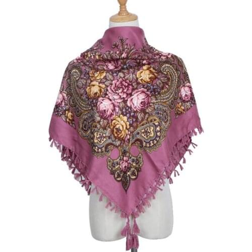 Fashion Scarf Female Plus Size Casual Floral Triangle Shawl Elegant Satin Comfortable all-match Female Shawl
