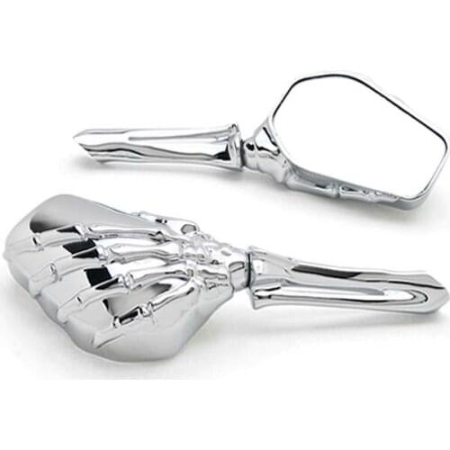 Brand new Chrome Custom Motorcycle Skeleton Mirrors For Yamaha Stratoliner Midnight Deluxe