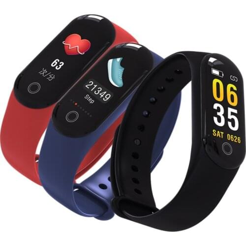 Smart BT4 Fitness Wristband Tracker Continuous Heart Rate Monitoring Bracelet Pedometer WhatsApp SMS Call Notifier Sleep Monitor
