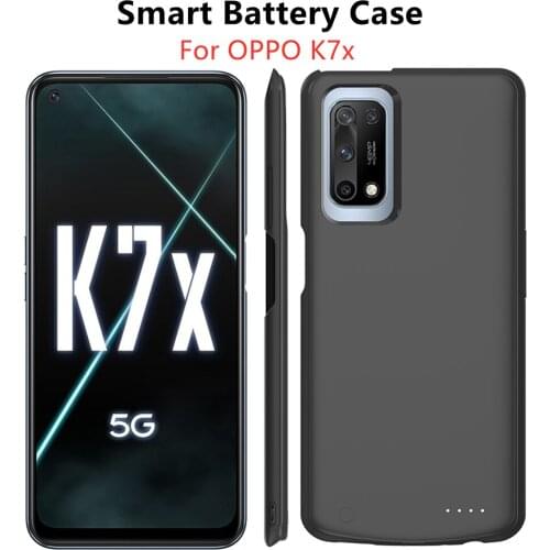NTSPACE External Battery Charger Cases For OPPO K7x 5G Power Bank Case 6800mAh Portable Powerbank Charging Case Battery Cover
