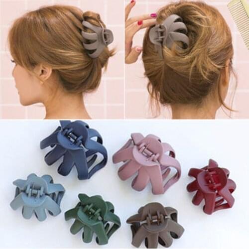 Korea Style Simple Matte Large Size Hair Claws Adults Women Hair Clips Crabs Clamps Daily Hair Styling Accessories Headwear