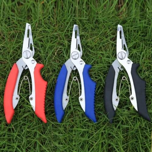 1pcs Stainless Steel Scissors Multifunctional Hanging Fishing Tool Luya Pliers With Clasp