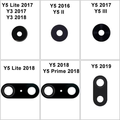 10X Back Rear Camera Glass Lens Cover For Huawei Y3II Y3 Y5 II Y5 Prime 2017 2018 2019 Replacement With Adhesive Sticker