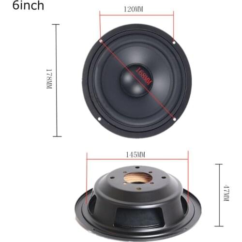 2021 New 2Pcs 4/5/6.5" Woofer Speaker Passive Radiator Booster Bass Vibrating Speaker