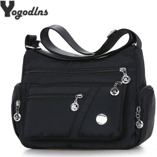 2021 Fashion Women Shoulder Messenger Bag Waterproof Nylon Oxford Crossbody Bag Female Large Capacity Handbags Purse Travel Bags