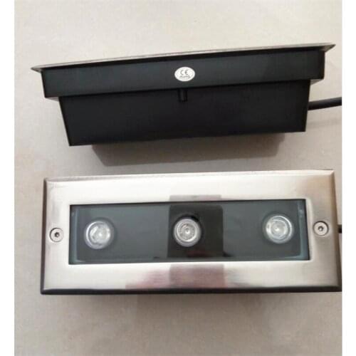 3X3W LED Underground Light Waterproof IP68 LED Garden lights AC85-265V LED Buried light Warm/Cold White Outdoor Lighting