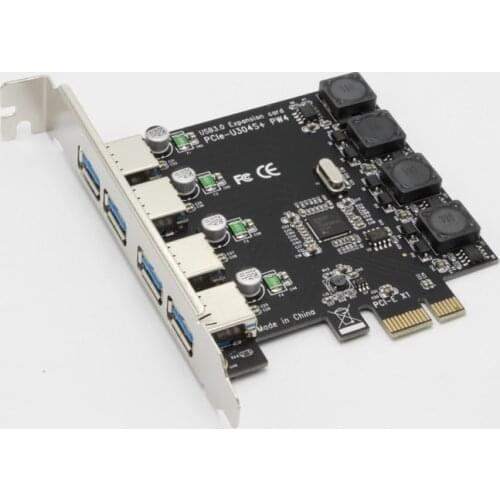 4 Port 5Gbps Superspeed USB3.0 PCI-E PCI-Express Controller Card Adapter for PC