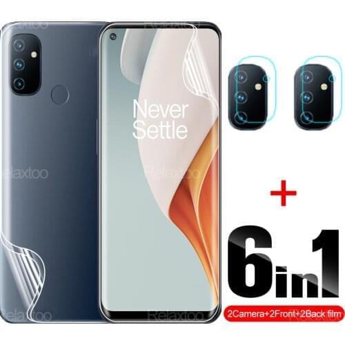 6 in 1 Hydrogel Back+Front Protector For Oneplus Nord N100 Protective Screen Full Cover Film On One Plus N n 100 Camera Glasses