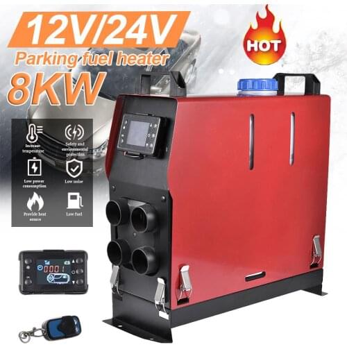 12V/24V 5KW Four-hole Car Heater Air Diesel 4 Holes Engine Parking Heater Intelligent Car Parking Fuel Air Heater For Car Truck