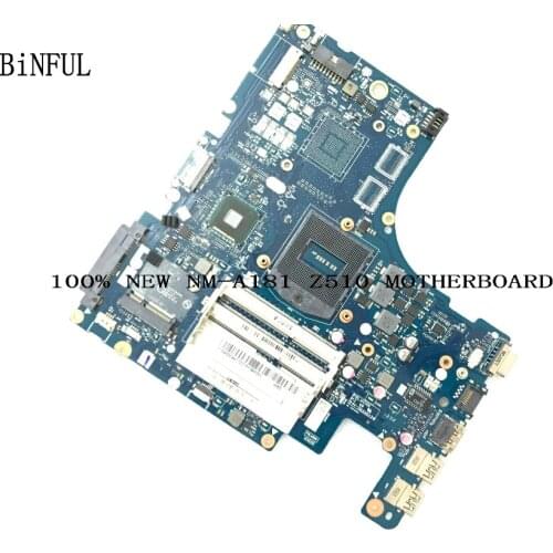 BiNFUL 90 DAYS WARRANTY 100% AILZA NM-A18 1 REV : 1.0 MOTHERBOARD FOR LENOVO Z510 LAPTOP MOTHERBOARD NOTEBOOK PC