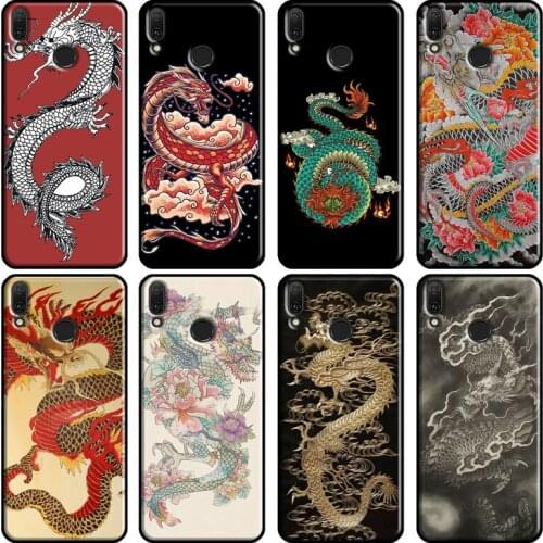 Ancient Japanese Dragon For Huawei Nova 5T 2i Phone Case For Huawei Y5 Y6 Y9 Y7 2017 2018 2019 Y6P Y5P 2020 Case