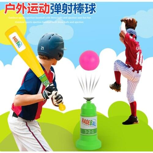 Childrens Baseball Toy Baseball Launcher Set Leisure Outdoor Parent-Toy Physical Exercise Fitness Gift