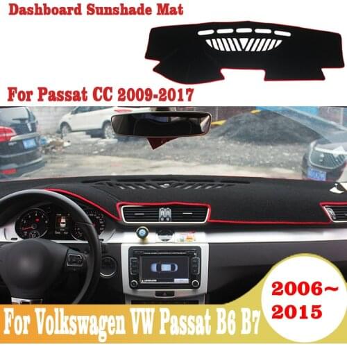 For Volkswagen VW Passat B6 B7 2006-2015 For Passat CC 2009-2017 Car Dashboard Cover light Instrument Mat Carpets Accessories
