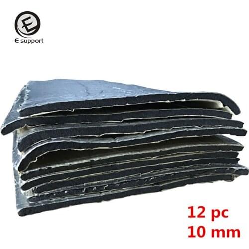 EE support Universal 12Pcs 10mm Sound Proofing Sheet Heat Insulation Cotton 50x30cm Car Foam Glass Fibre Auto Interior parts Hot
