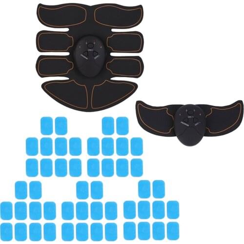 Electric Unisex Ab Muscle Stimulator Abs Arm Leg Trainer Belt with 50 Pads