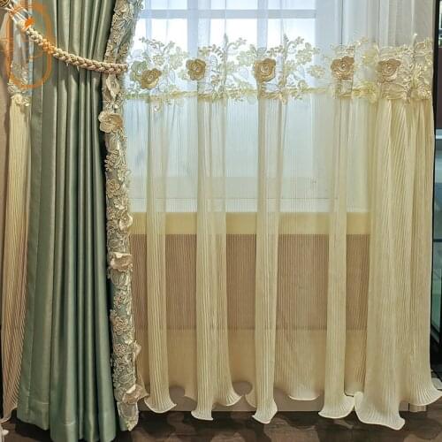 French Nordic Princess Curtains Warm and Romantic Curtains Modern Curtains Custom Curtains for Living Dining Room Bedroom