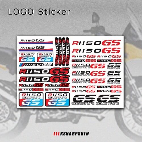 Motorcycle Racing Accessories Reflective Stickers Body Helmet Fuel Tank Waterproof Logo Decal Emblem For BMW R1150GS r 1150 gs