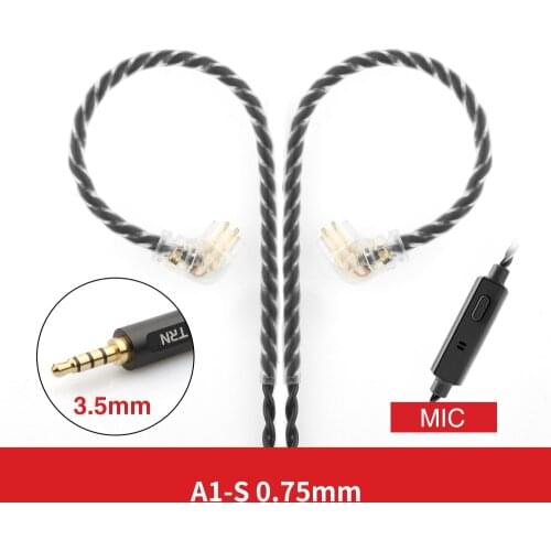 TRN A1 Earphone Update Cable HIFI Earphone Original Cables MMCX/2Pin Connector Use For TRN V90/V20/V60 V80 V30