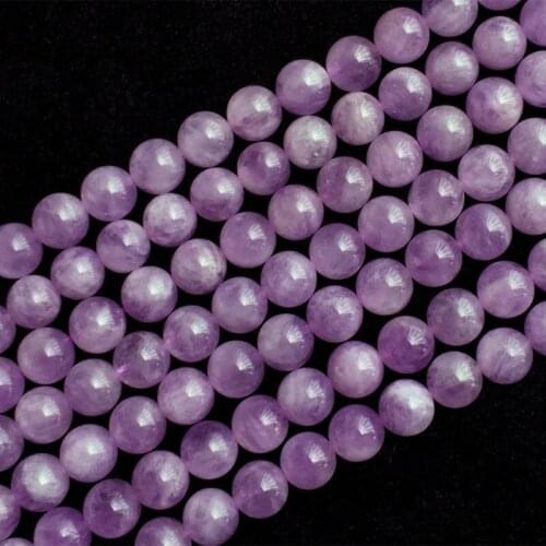 2 strands High Quality Natural Genuine Stone Purple Lavender Amethyst Round Loose Jewelry Beads 4-14mm