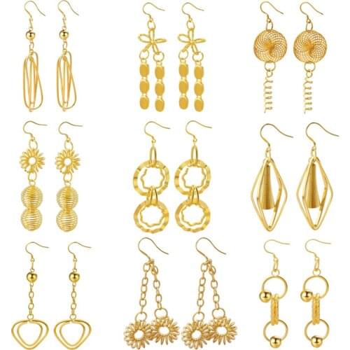 Fashion Clip on Dangle Drop Earrings for Teens Girls Non Piercing Earrings Jewelry Clip on Bohemian Earrings for Women