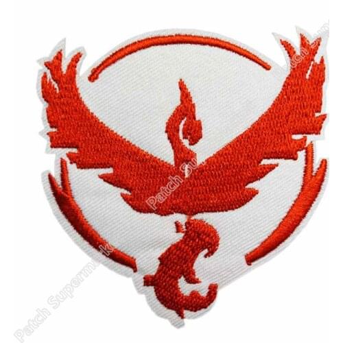 3" Go Team Valor logo Iron On Patch HOT Embroidered Emblem applique Costume Cosplay Team Stickers