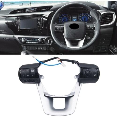 HOT-Audio Mode Control Switch Multifunctional Steering Wheel 84250-0E120 for Toyota Hilux Revo Rocco Fortuner 2015-2020