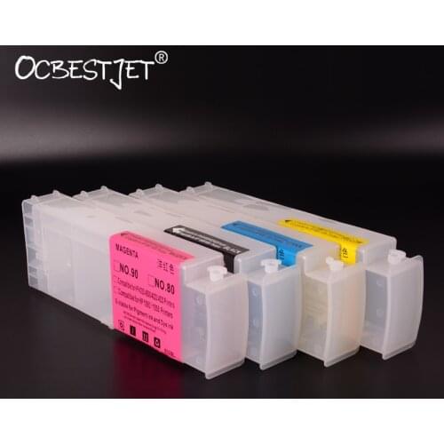 [Third Party Brand] 800ML Refilled Cartridge For HP 90 Refillable Ink Cartridge For HP Designjet 4000 4000ps 4020 4500 4520