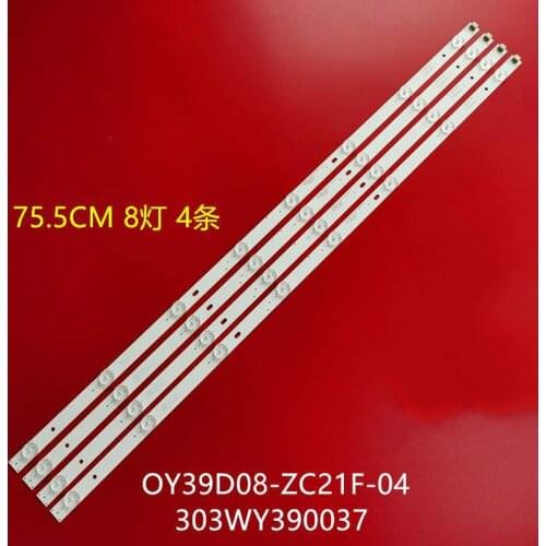 LED Backlight strip 8 Lamp for OY39D08-ZC14F-04 303WY390033LE39D71 LE39F51S Screen LS390TU5P03