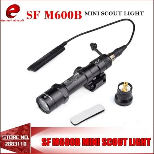 Element Airsoft Tactical Flashlight Surefir M600 Gun Light Softair 470 Lumen M600B Lantern For Hunting Weapon Light EX410