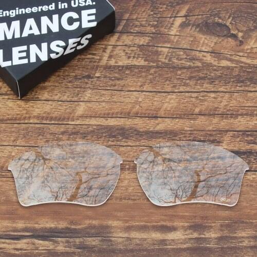 ToughAsNails Resist Seawater Corrosion Polarized Replacement Lenses for Oakley Half Jacket 2.0 XL Sunglasses Clear Color