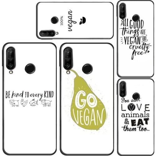 LOVE VEGGIE Vegetarian Quotes VEGAN Phone Case For OnePlus 9 7 8 Pro Nord 7T 8T 9R For Realme 8 Pro 6 7 Q3 Pro GT C3 C11 C21