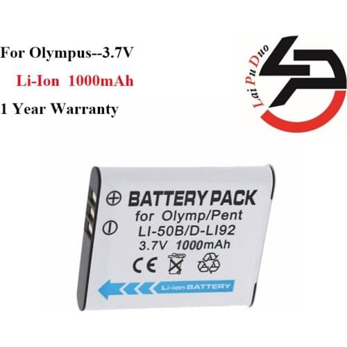 High Quality 1000mAh New Replacement Battery For Olympus LI-50B DB-1001010 1020 1030 Li50b 6000 6010 9000 8000 8010 6020