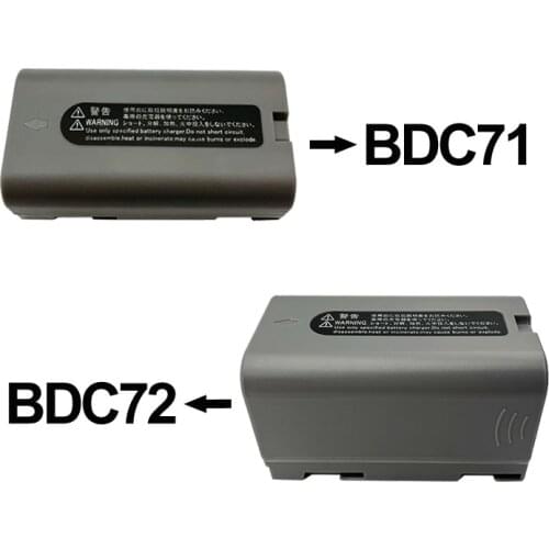 High quality topcon BDC71 BDC72 battery FOR Topcon GM-52 Total Station 7.2V BDC72 5986mAh BDC71 2993mAh Li-ion battery sokkia