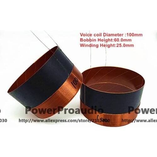 2 pcs High Quality 100mm woofer / loudspeaker / speaker voice coil