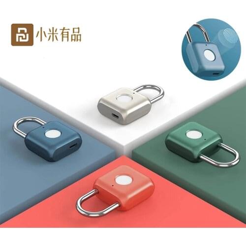 Youpin Smart Fingerprint Padlock Kitty USB Waterproof Electronic Fingerprint Lock Home Anti-theft Luggage Case Safety Padlock
