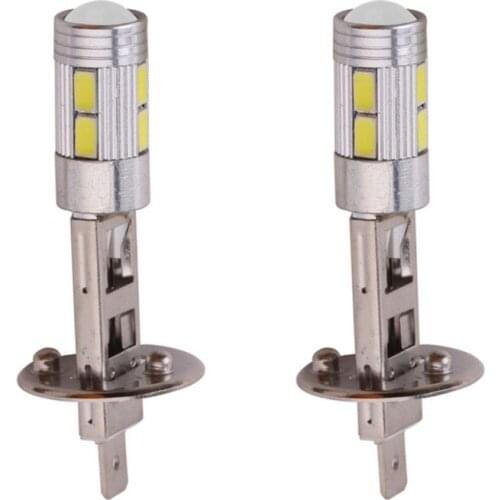 2PCS H1 LED Fog Light Bulb Super Bright High Power 10SMD 5630 Auto LED Car Signal Turn Light Driving Lamp White 12V