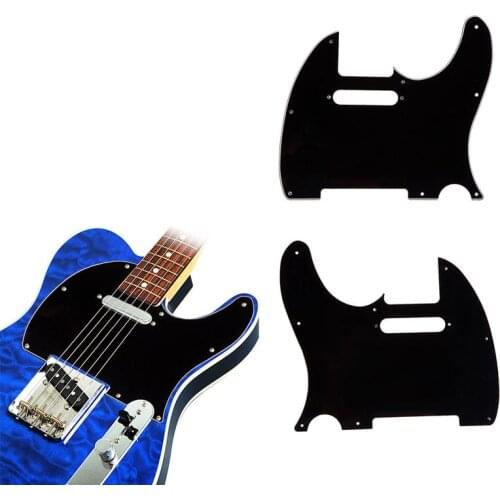 3 Ply Tele Style Electric Guitar Pick Guard Scratch Plate Fit Telecaster Black