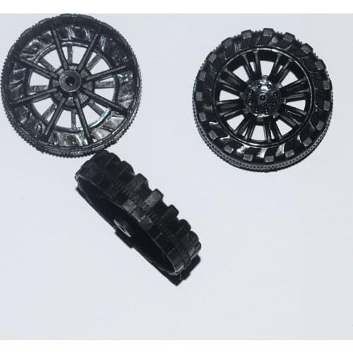 30pcs 2x30mm plastic Wheel/yuanmbm toy car wheel Toy Accessories Technology Model Parts/rc robot/baby toys T302AB